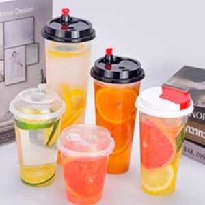 Custom plastic beverage cups with multiple lid options for cold drinks