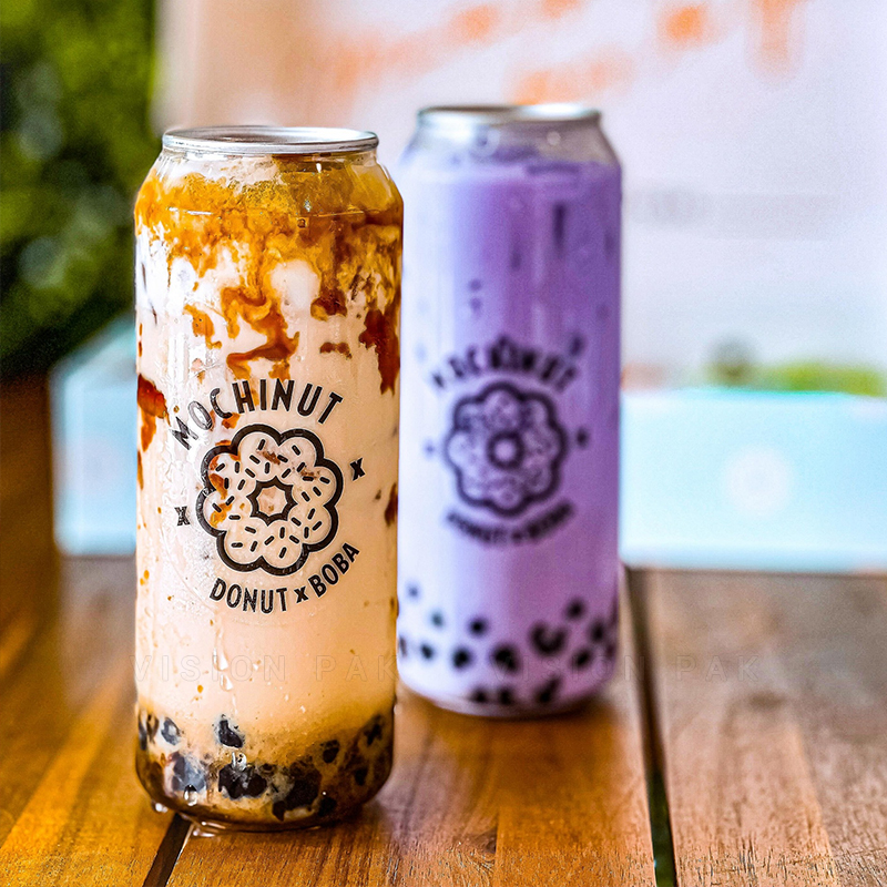 Custom PP Can Shaped Plastic Cups for Bubble Tea - Image 2