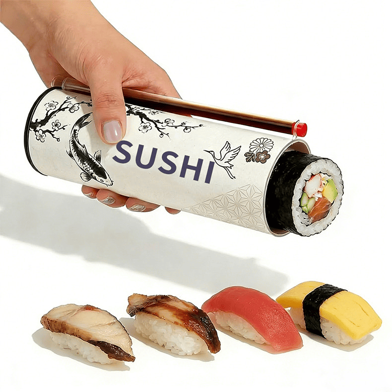 Custom Sushi Tube Packaging
