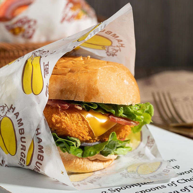 Custom Burger Wrapping Paper - Image 4