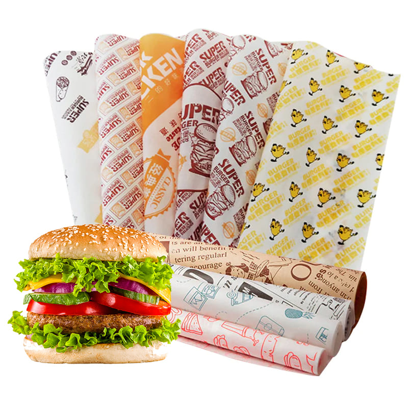 Custom Burger Wrapping Paper