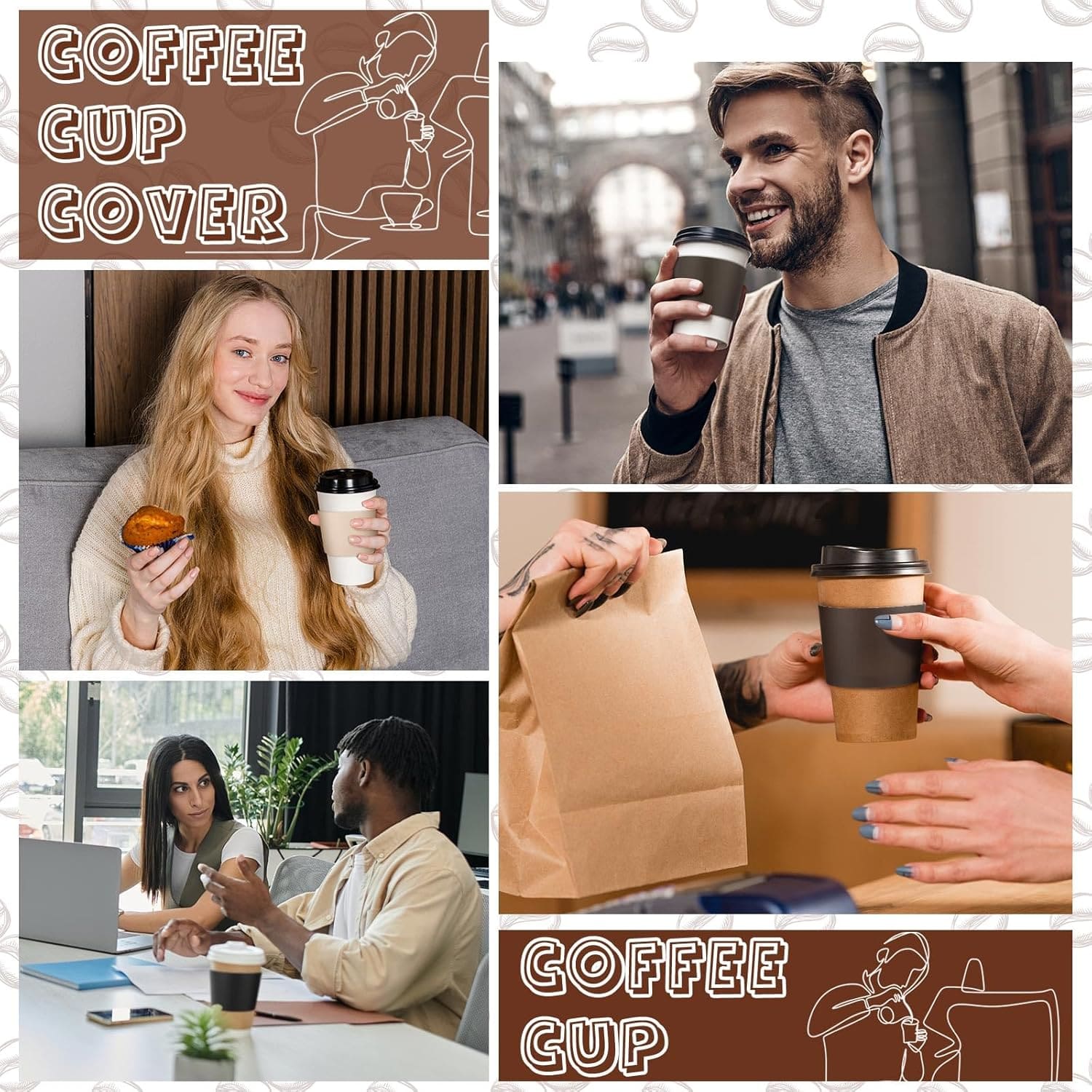 Custom Corrugated Coffee Cup Sleeves for Hot Drinks - Image 5