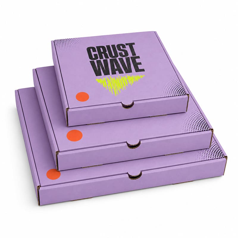 Custom Color Printed Pizza Boxes with Logo - Image 3