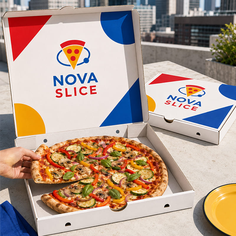Custom Corrugated Pizza Boxes for Food Delivery - Image 2