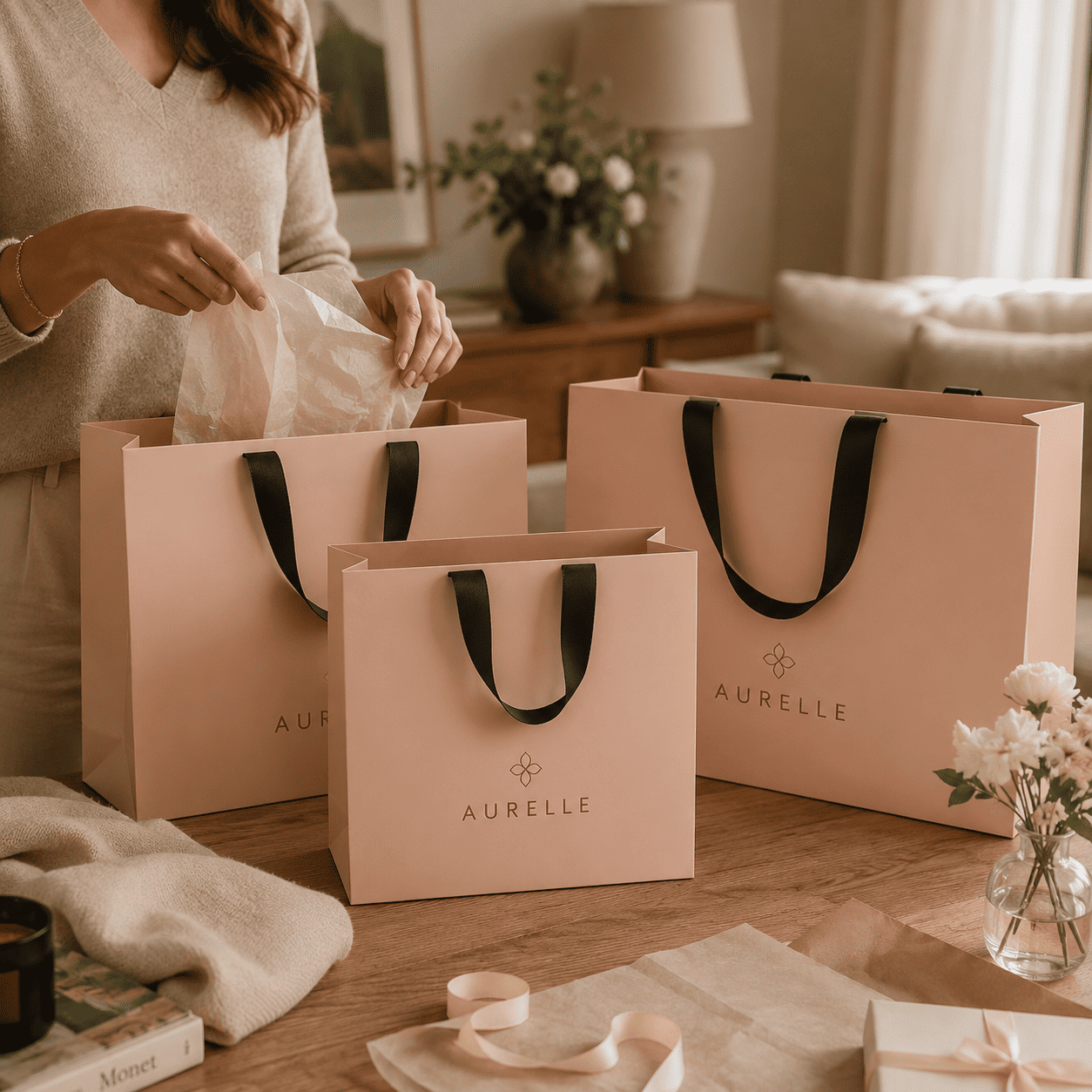 Custom Luxury Paper Shopping Bags - Image 6