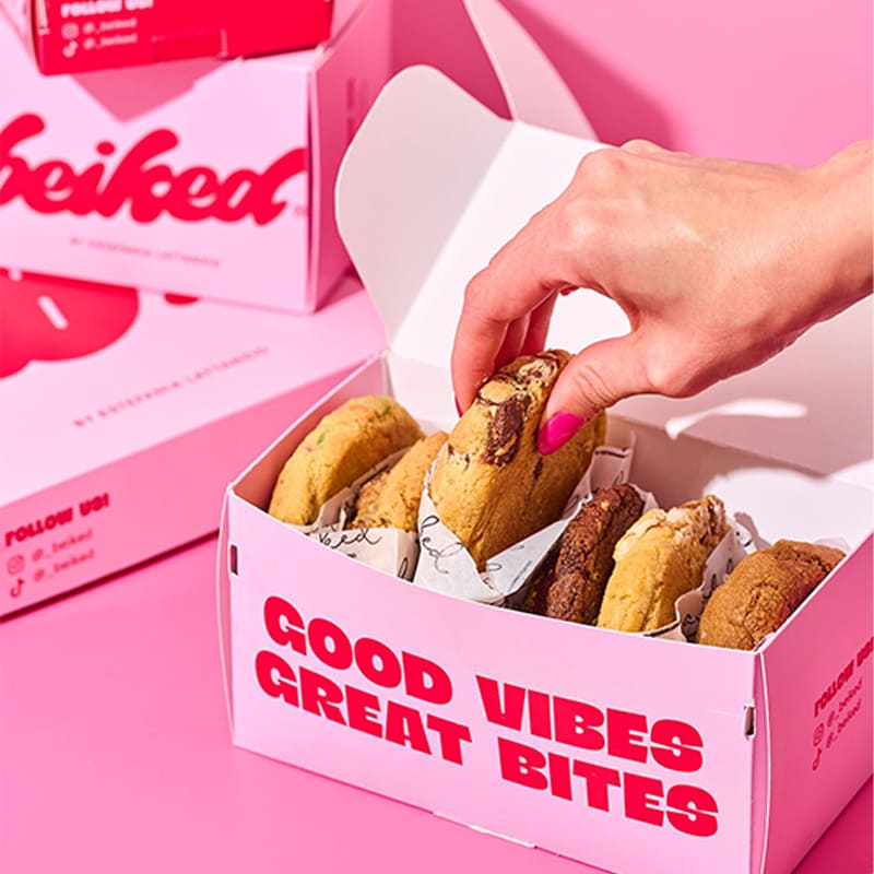 Custom Pink Cookie Box - Image 2