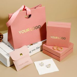 Custom Jewelry Gift Box and Paper Bag Set