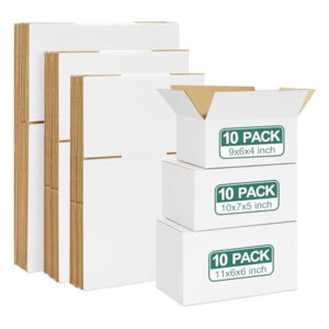 Custom White Corrugated Shipping Box